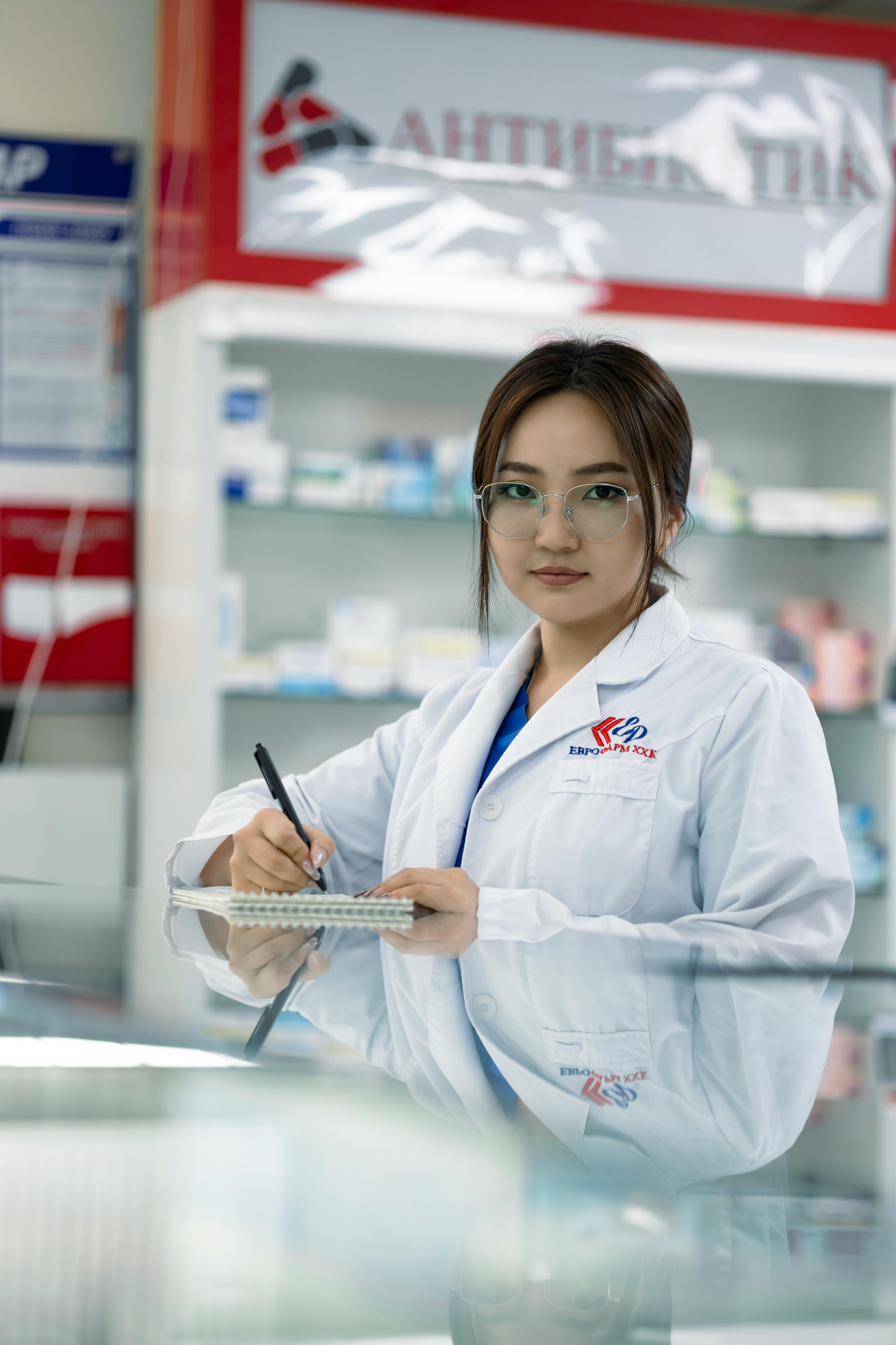 Pharmacist at work